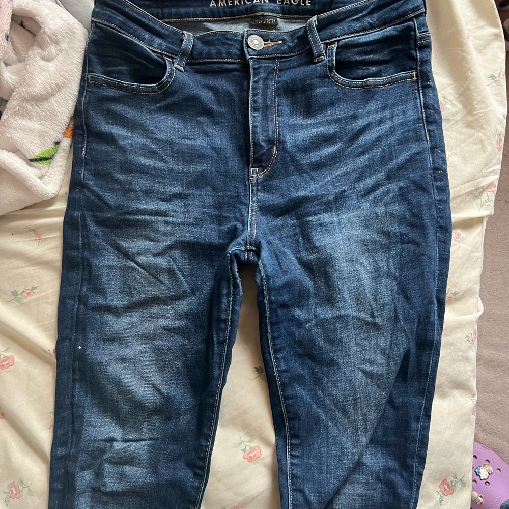American Eagle Outfitters Dark Blue Skinny Jeans